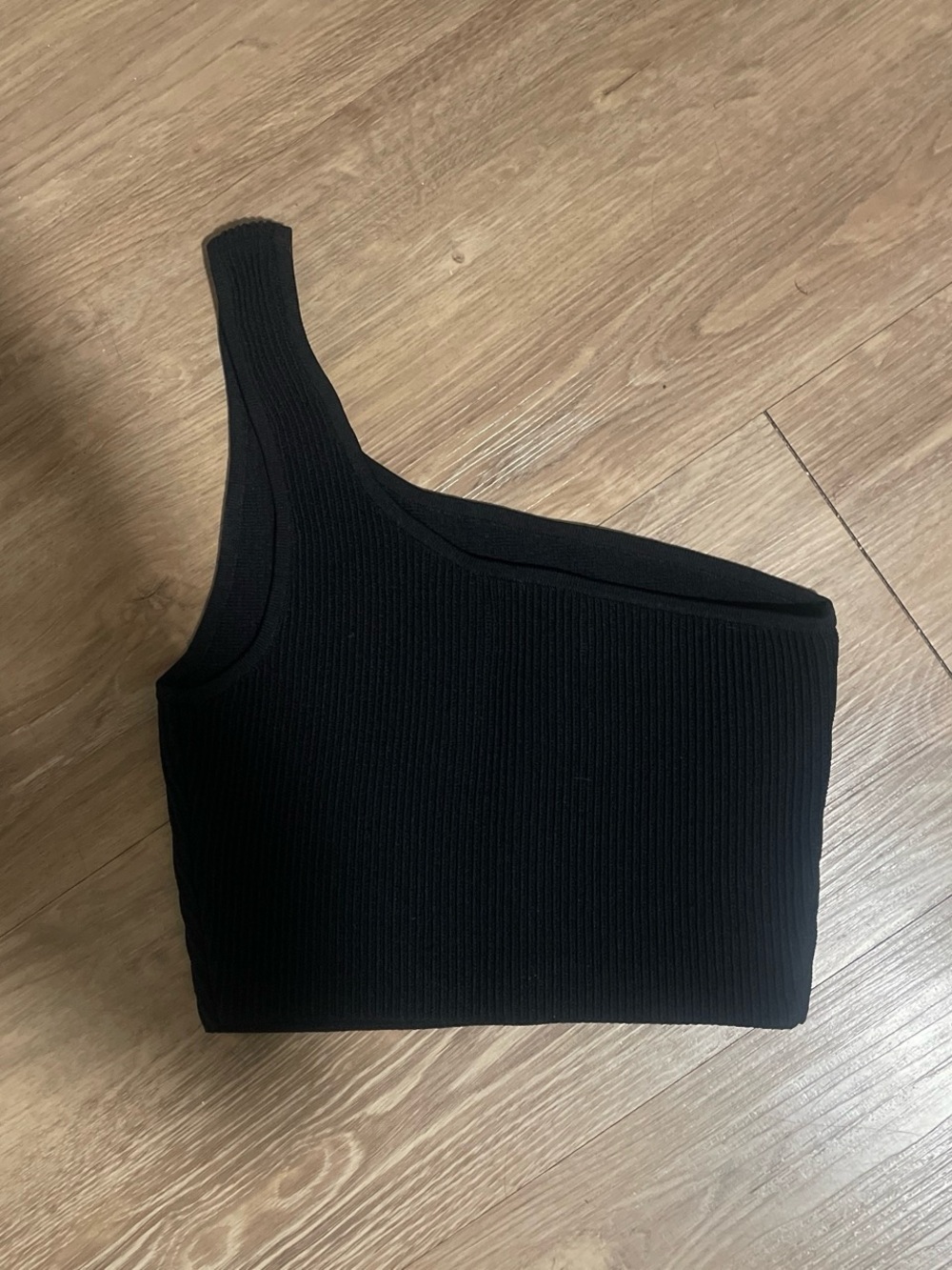 Aritzia Babaton Black Ribbed Knit Top - Picture 2 of 3